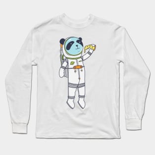 Space Pizza Panda Long Sleeve T-Shirt